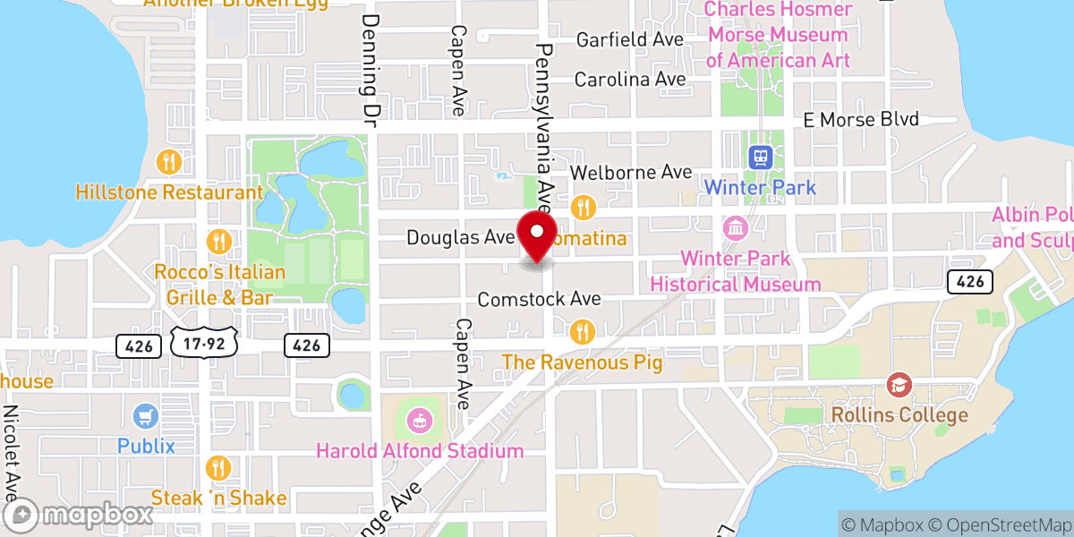 Map showing location of Mt Moriah Missionary Baptist Church