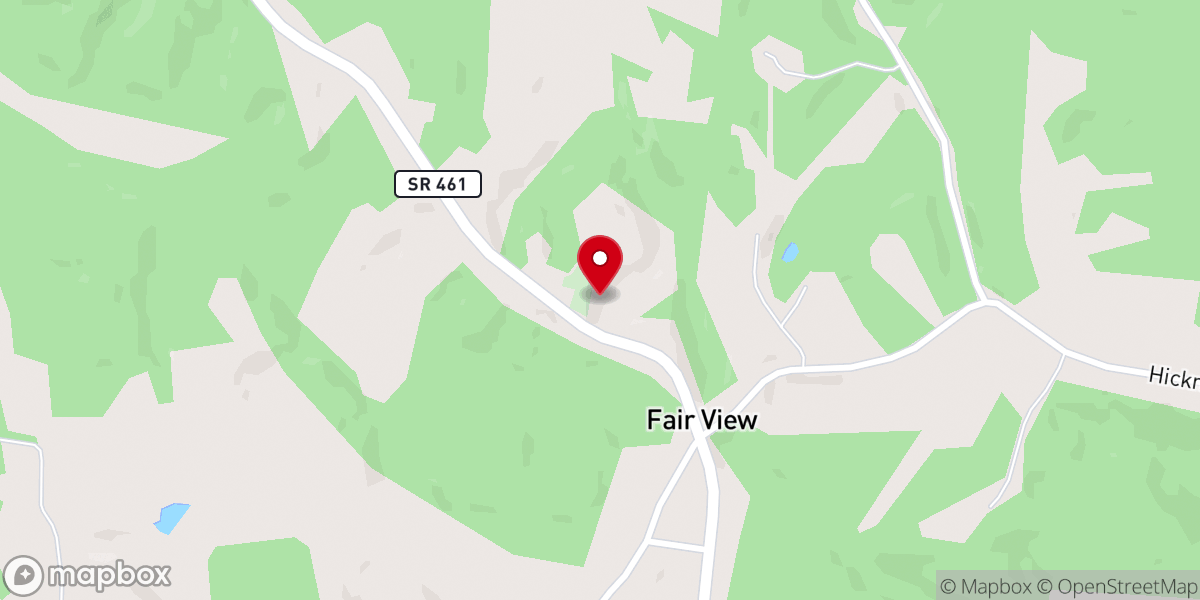 Map showing location of Trinity United Methodist Church