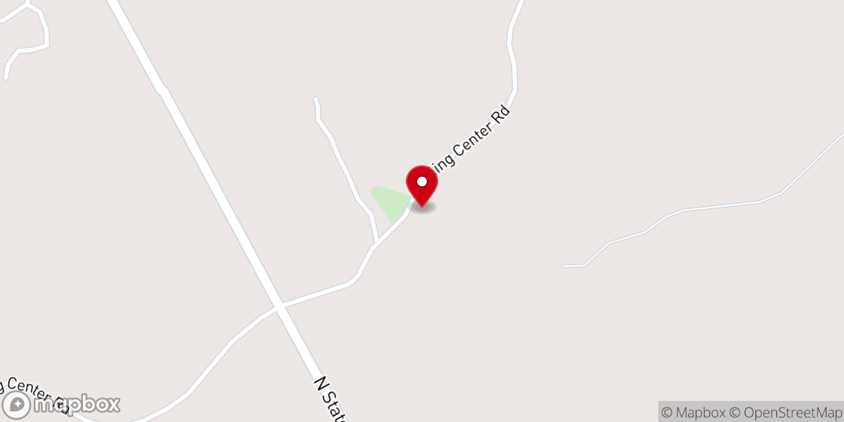 Map showing location of New Hope Baptist Church