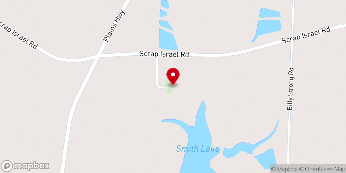 Map showing location of I Hope Church