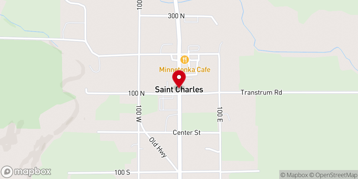 Map showing location of St Charles