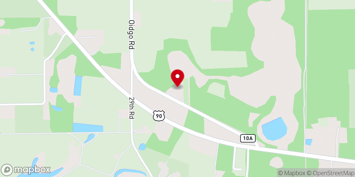 Map showing location of Mt Pleasant Baptist Church