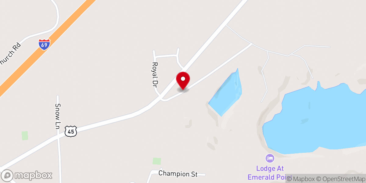 Map showing location of Straight Church