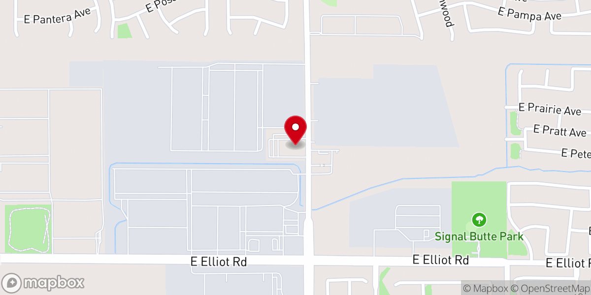Map showing location of Desert Ridge Stake Center