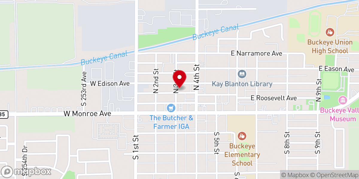 Map showing location of The Potter's House