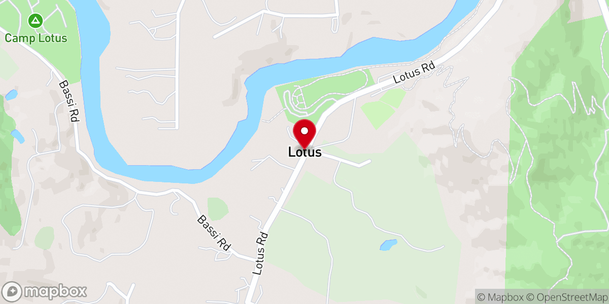 Map showing location of Lotus