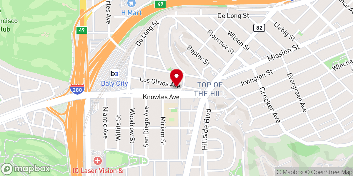 Map showing location of Good News Fellowship Church