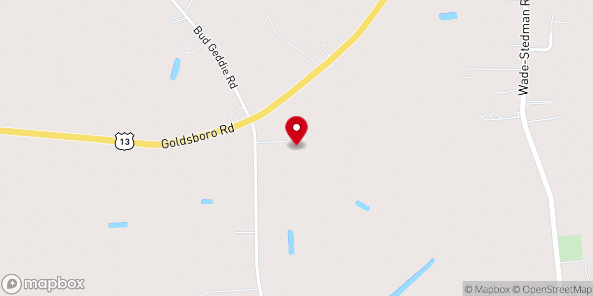 Map showing location of Four Points Church Of God