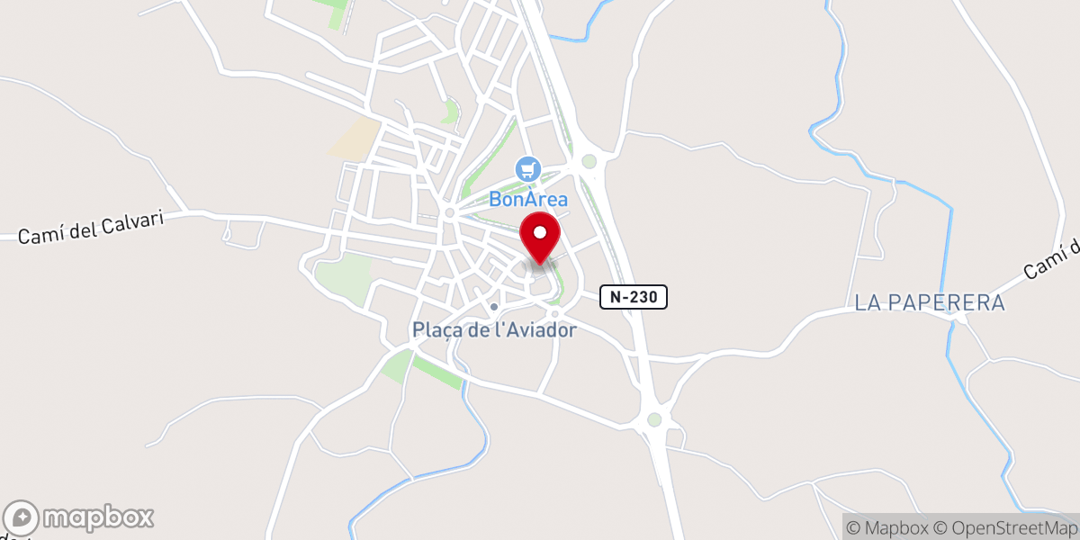 Map showing location of Parroquia de San Pedro