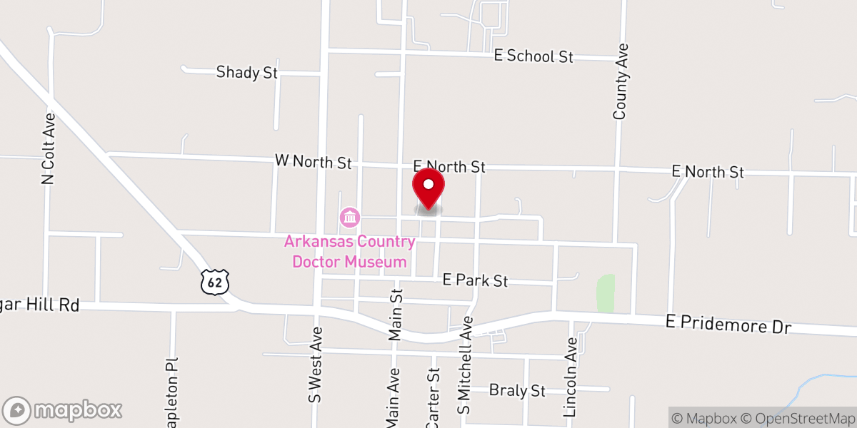 Map showing location of Insight Street Ministry