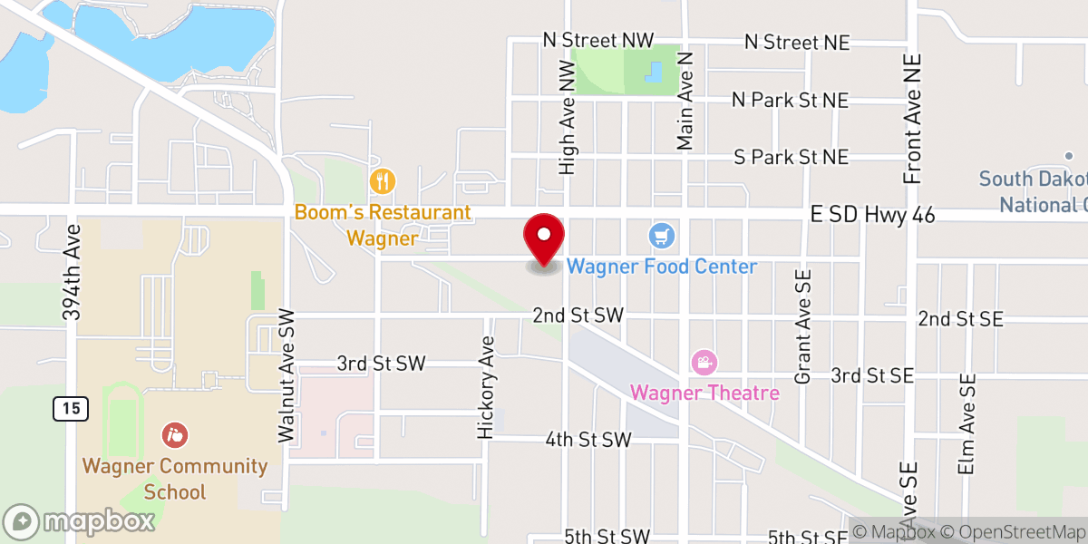 Map showing location of St John's Catholic Church