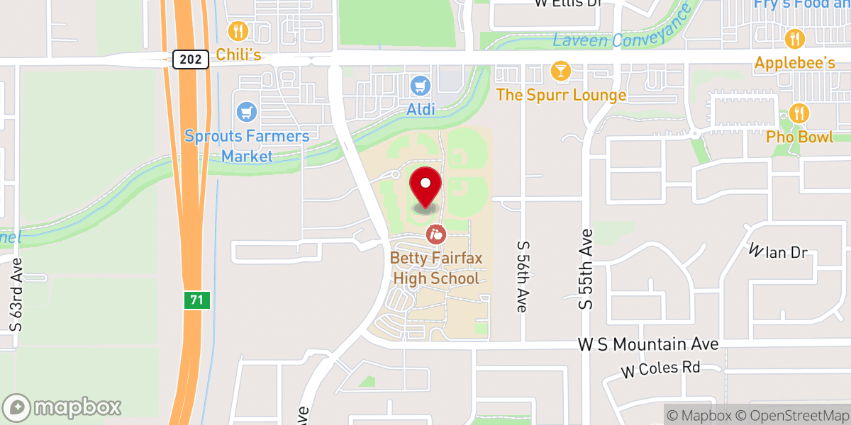 Map showing location of Triumph Church