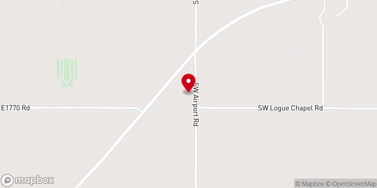 Map showing location of Camp Faith