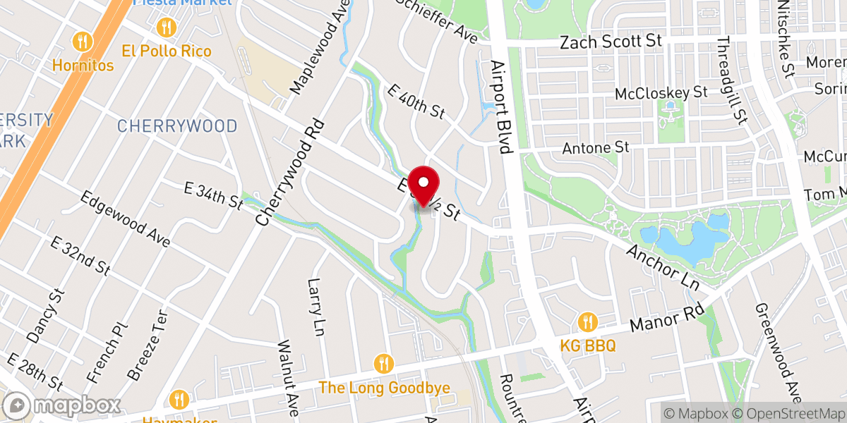 Map showing location of Mims Chapel Church of God in Christ