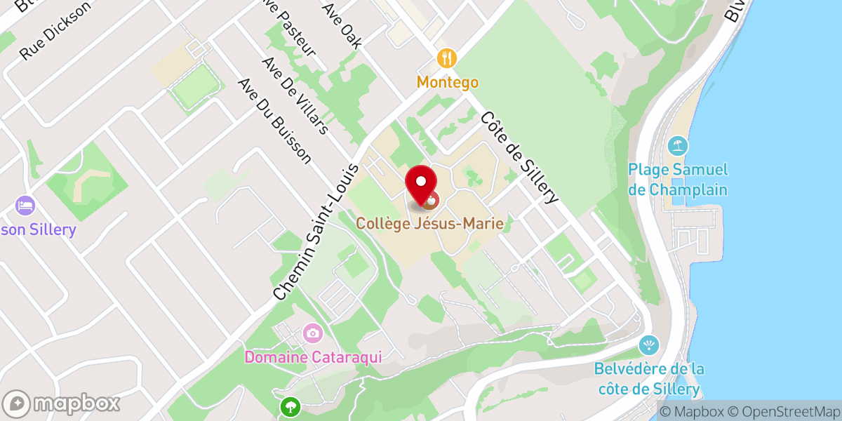 Map showing location of Soeurs De Jesus-Marie