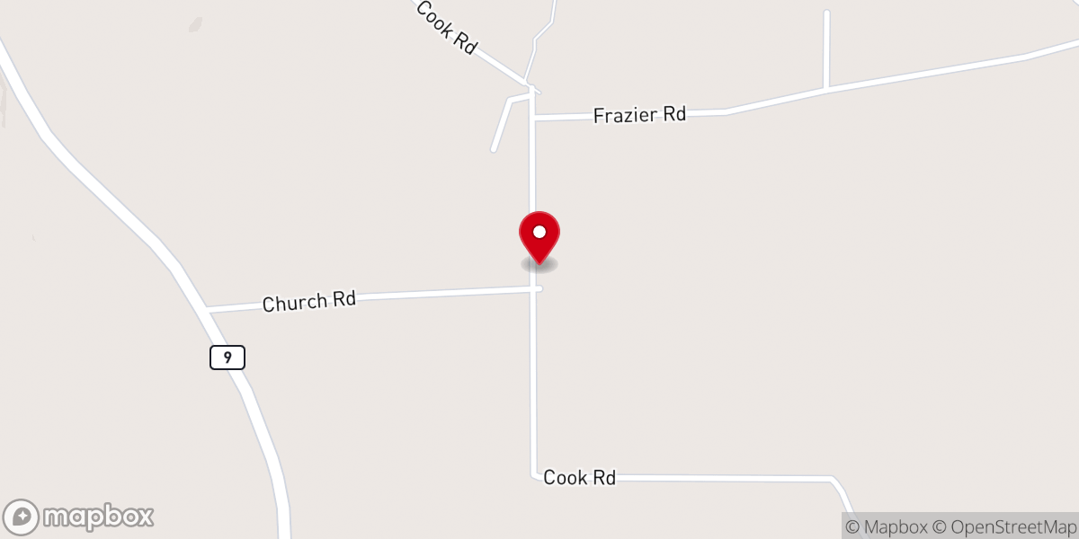 Map showing location of Sanctified Church
