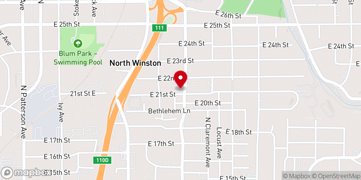 Map showing location of Destiny Temple