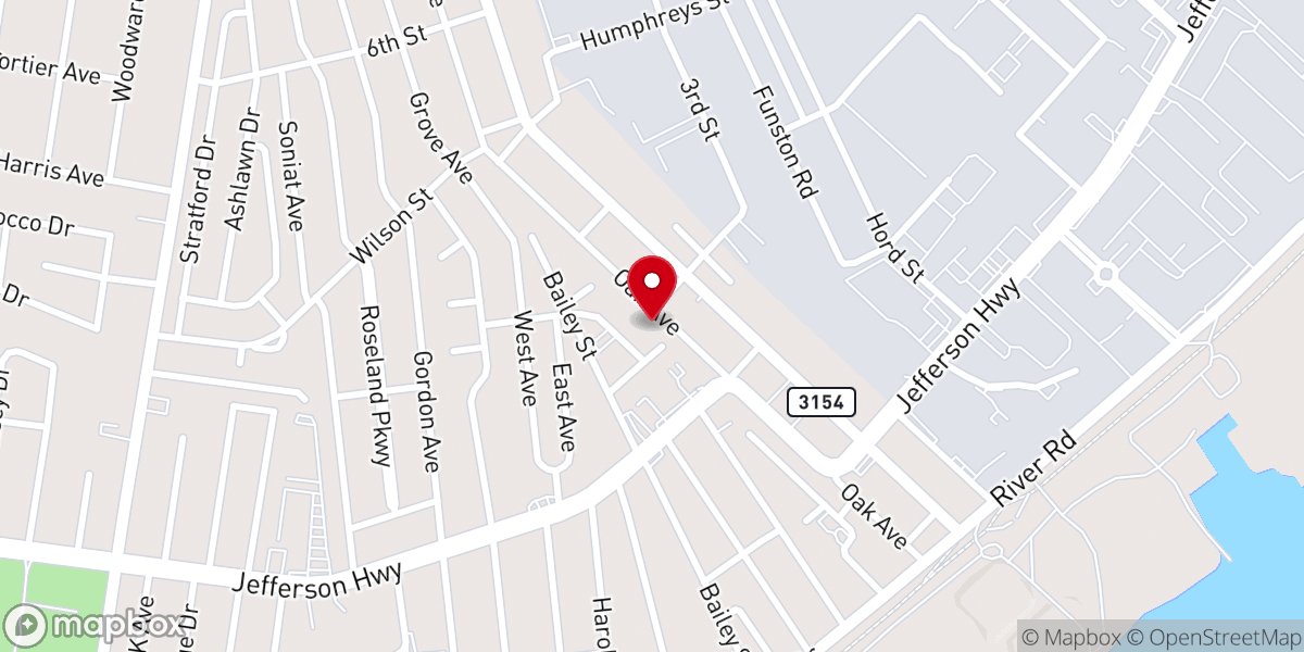 Map showing location of First Baptist Church