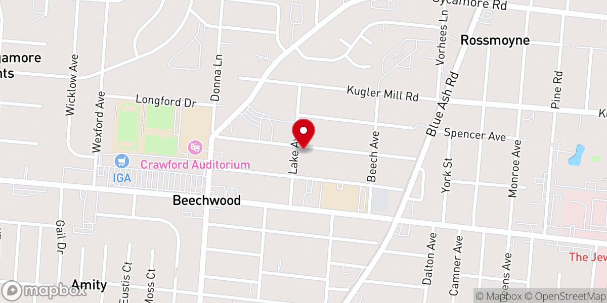 Map showing location of Kenwood Fellowship