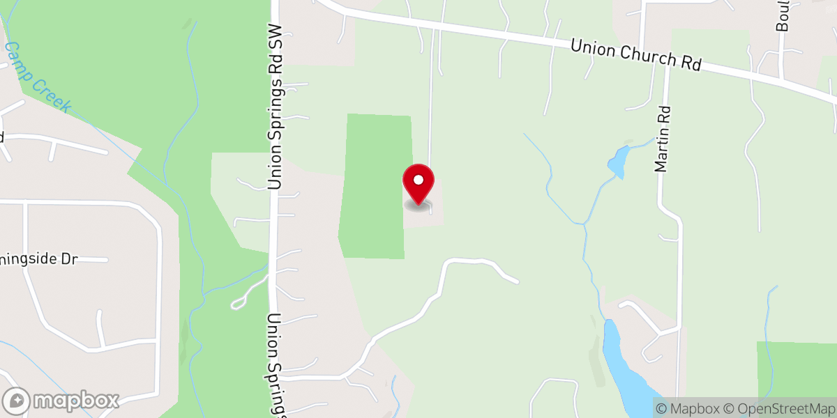 Map showing location of Community Church of Praise