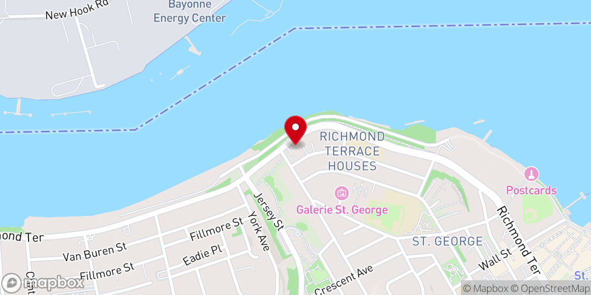 Map showing location of Pavilion on the Terrace