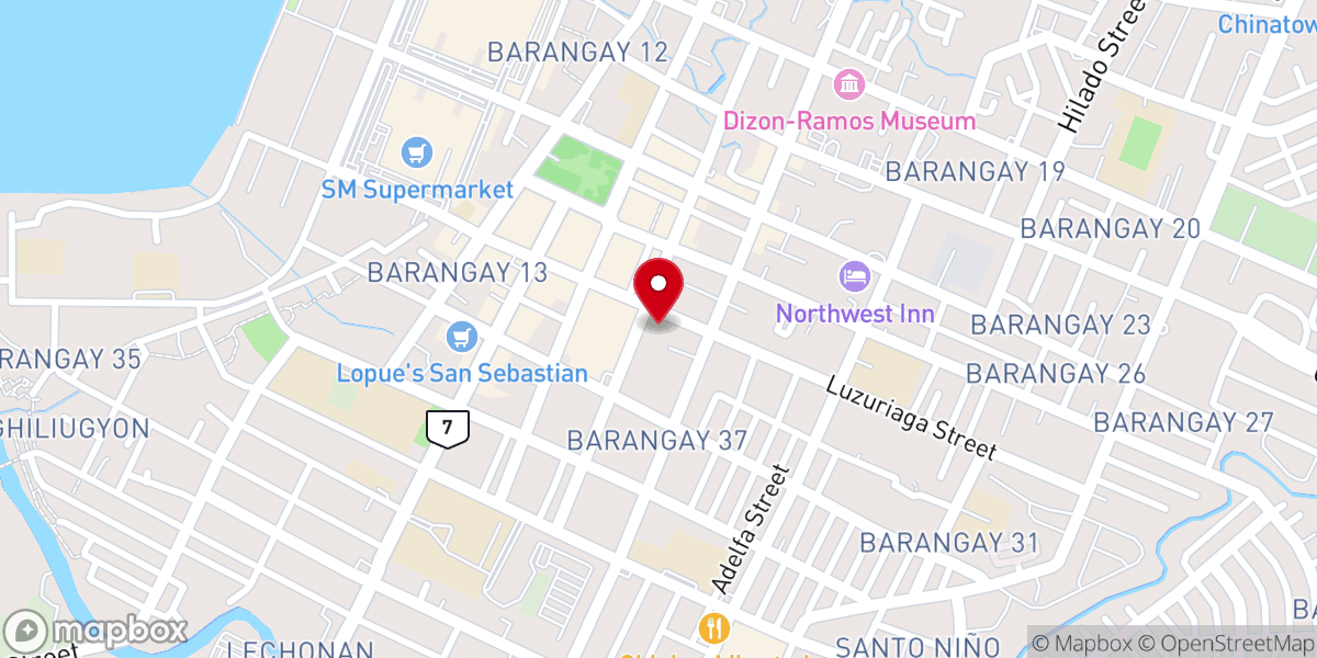 Map showing location of United Pentecostal Church