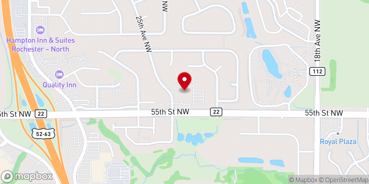 Map showing location of Calvary Evangelical Free Church