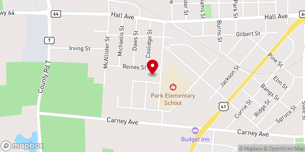 Map showing location of First United Methodist Church