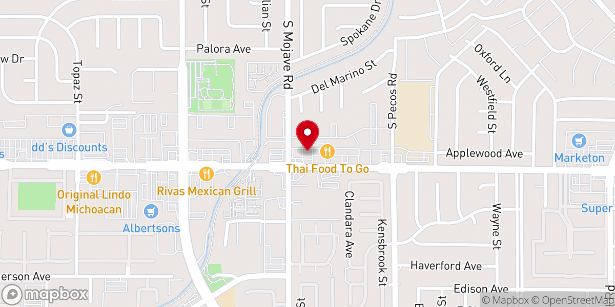 Map showing location of Templo Roca Firme Las Vegas Casa De Oración Asambleas de Dios