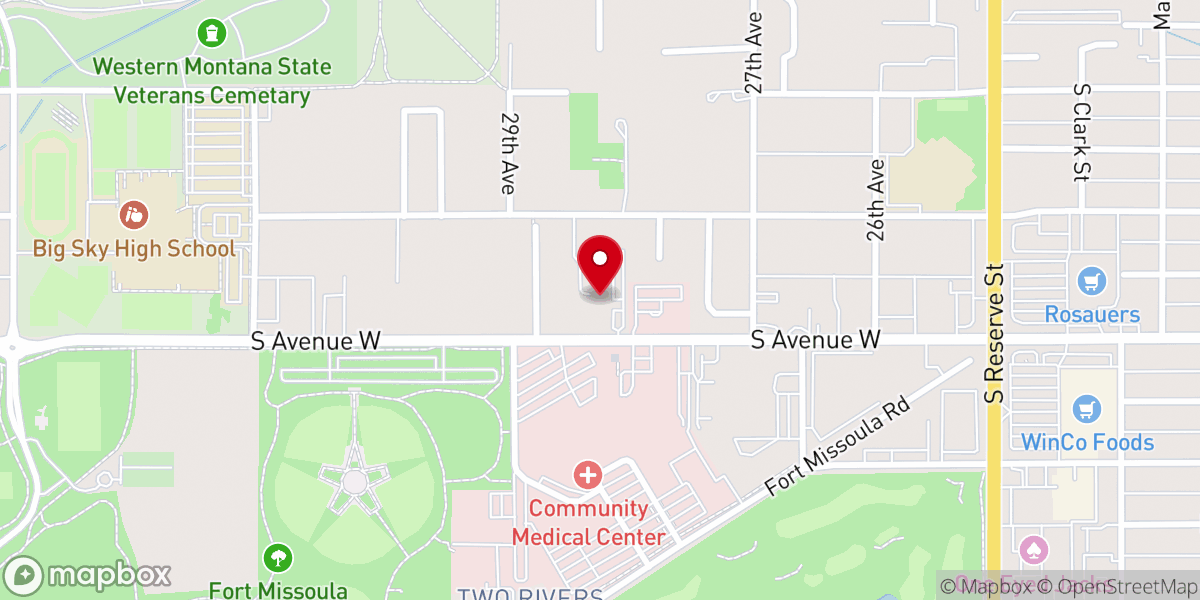 Map showing location of First Lutheran Church
