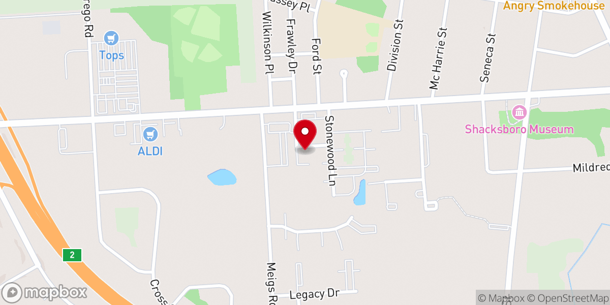 Map showing location of The Landings at Meadowood Apartment Homes