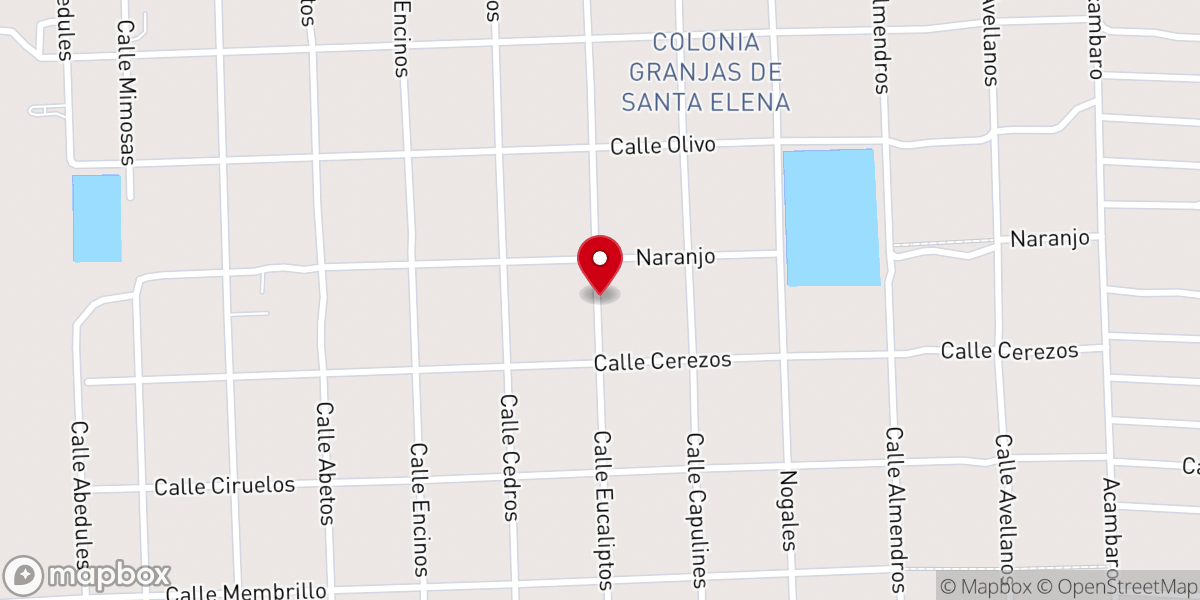 Map showing location of Iglesia Bautista Genesis
