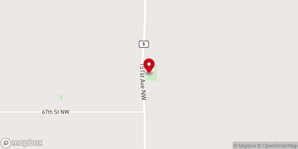 Map showing location of Scandia Valley Church