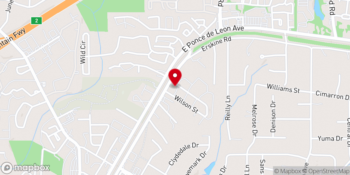 Map showing location of English Oaks