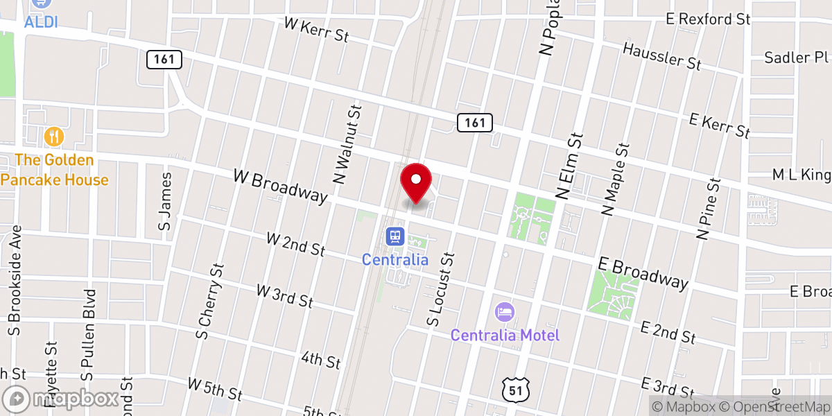 Map showing location of Crooked Creek Winery Downtown