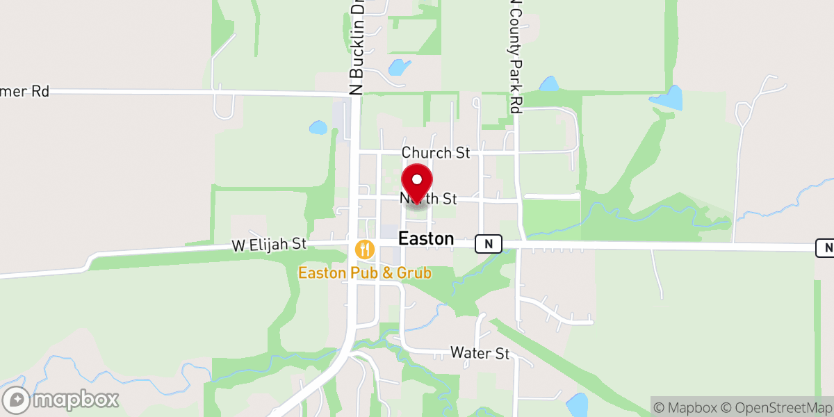 Map showing location of St. Joseph Parish