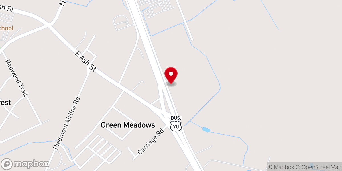 Map showing location of Park East Church of God