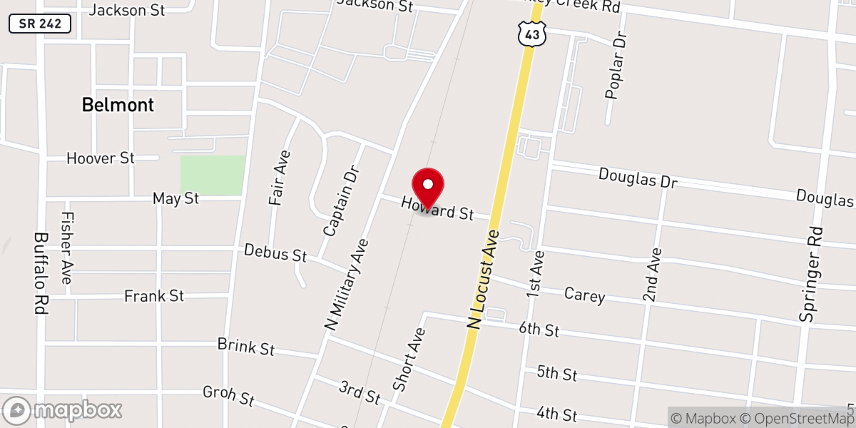 Map showing location of Iglesia Jesucristo Rey de Reyes