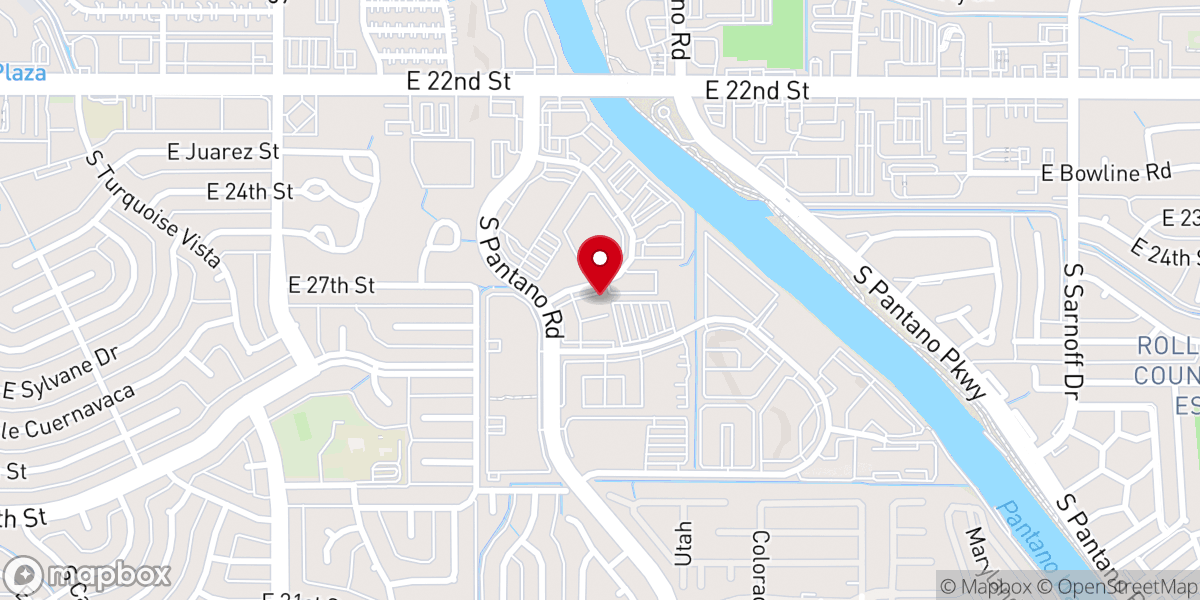 Map showing location of Tucson Reformed Baptist Church
