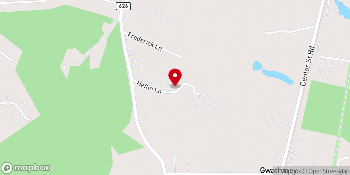 Map showing location of Calvary Pentecostal Tabernacle