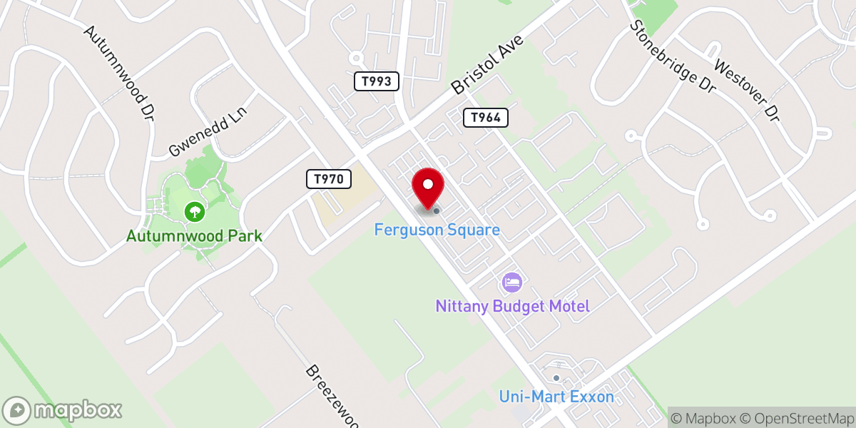 Map showing location of The Salvation Army Of Centre County