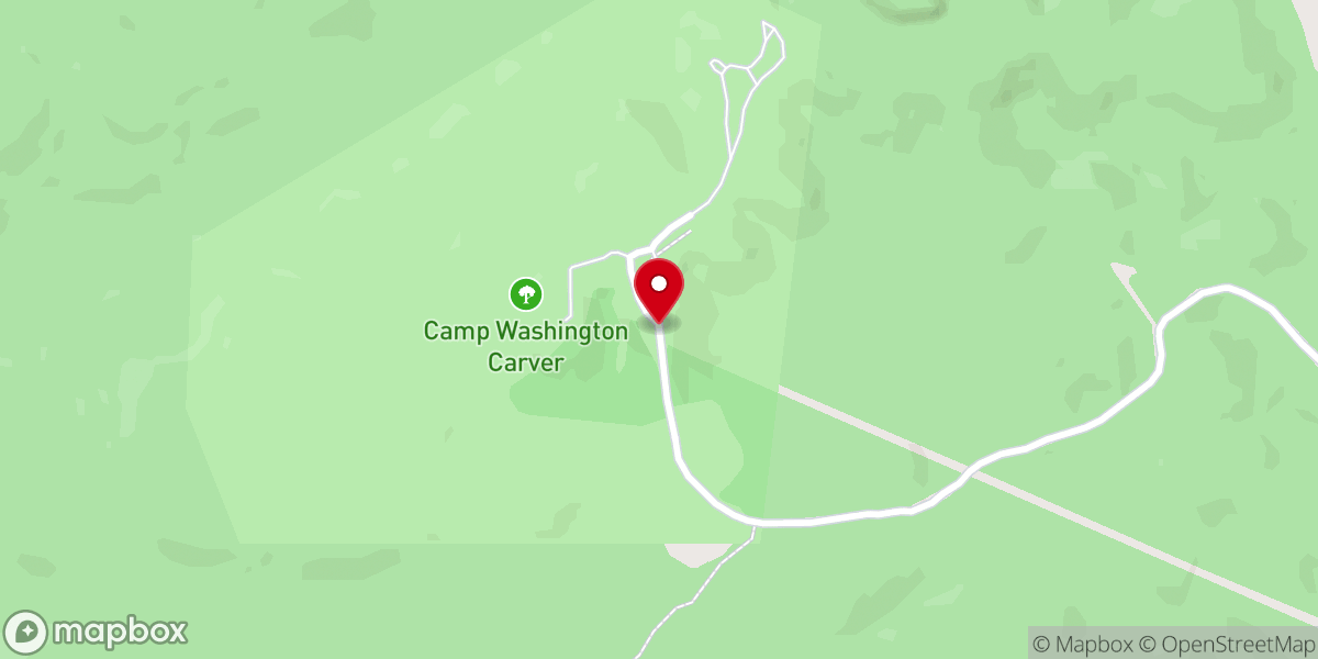 Map showing location of Camp Washington Carver