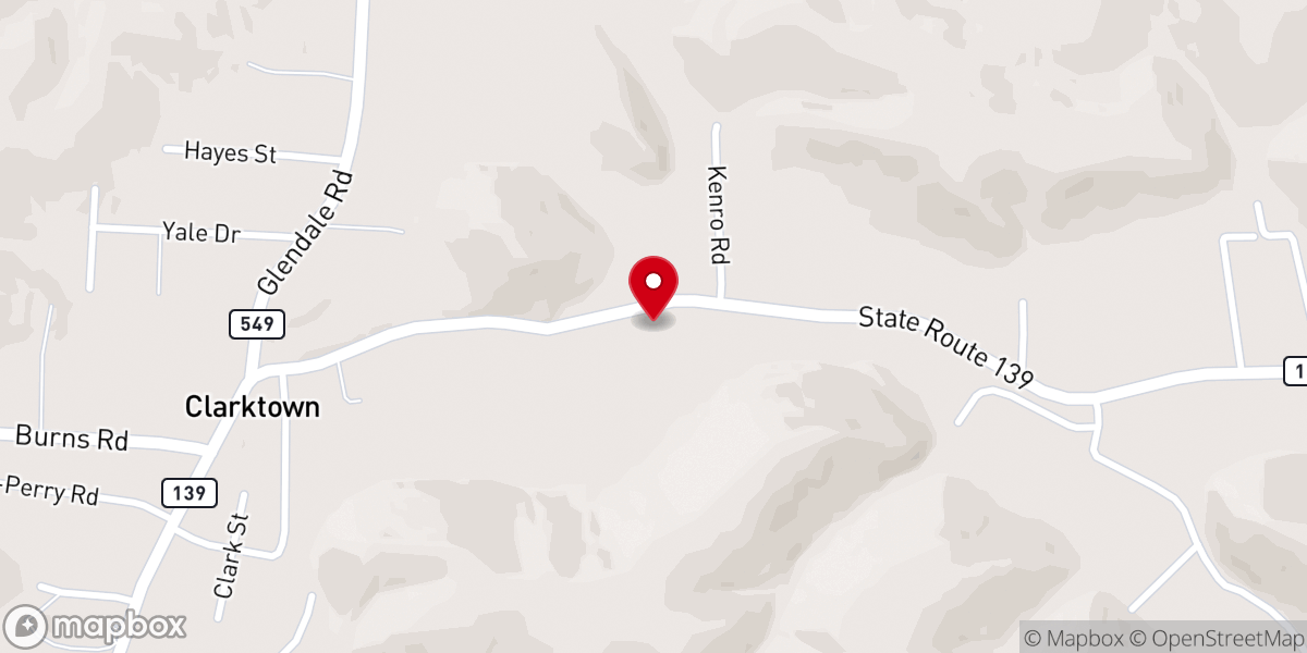 Map showing location of Grace Baptist Church