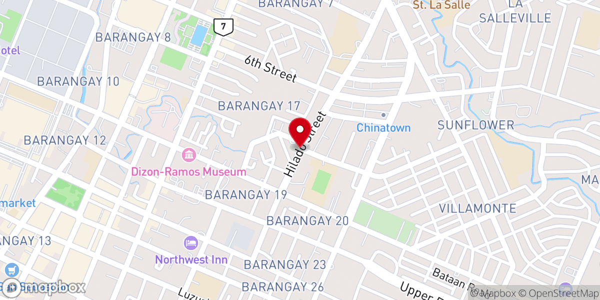 Map showing location of New Life Bacolod