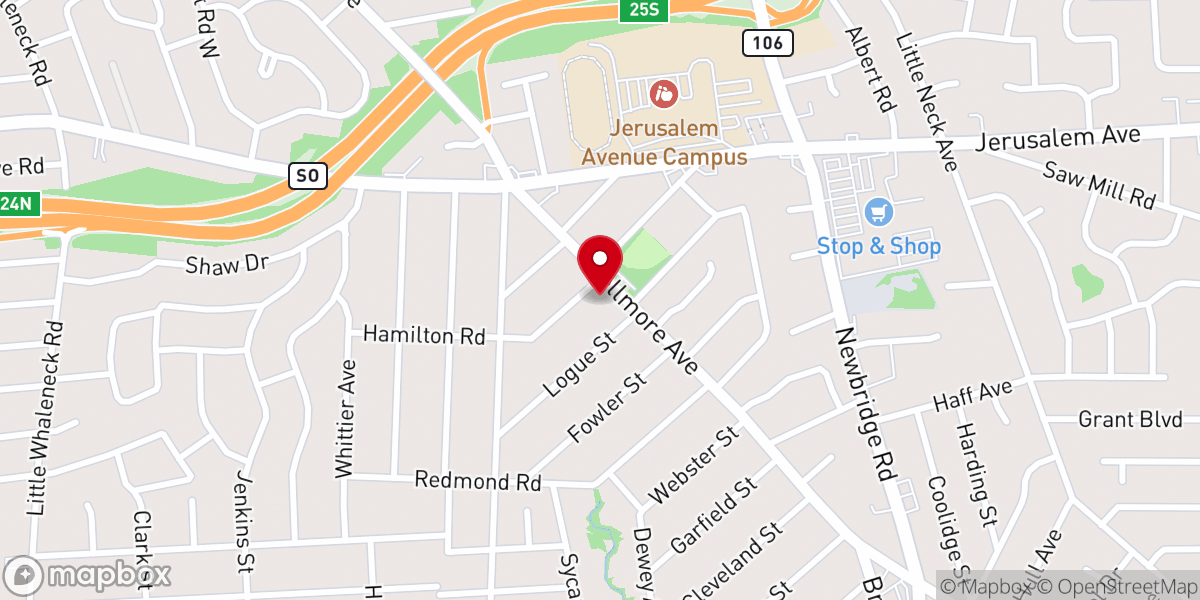 Map showing location of Grace Lutheran Church