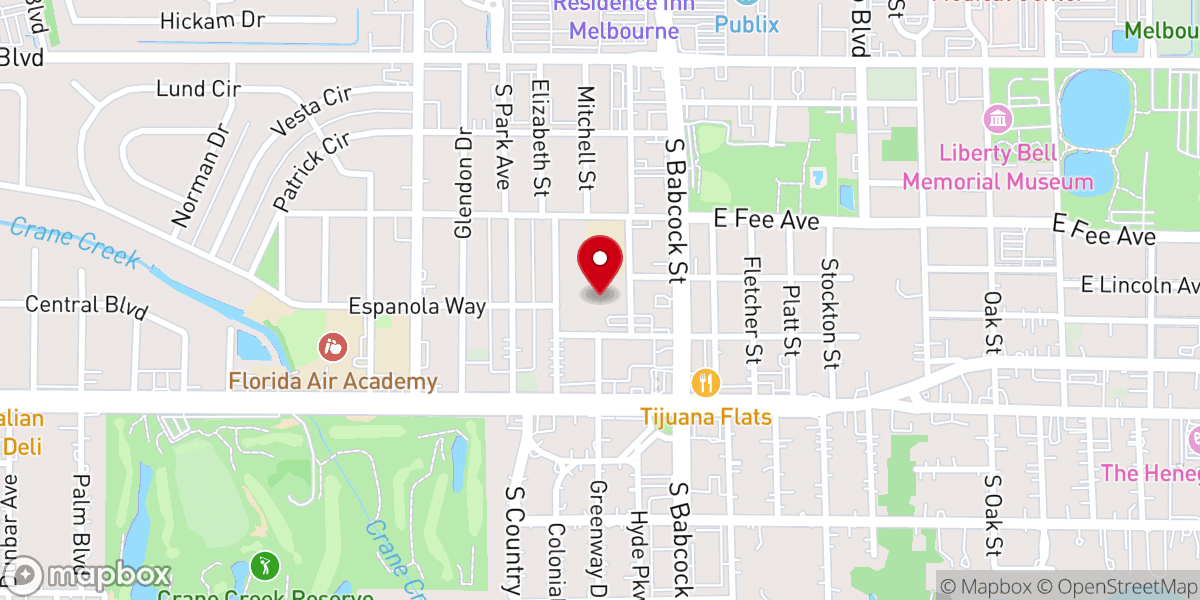 Map showing location of Holy Trinity Episcopal Church