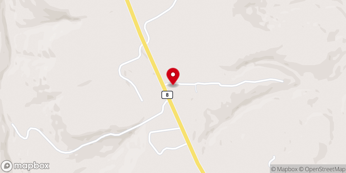 Map showing location of Cagle Community Church