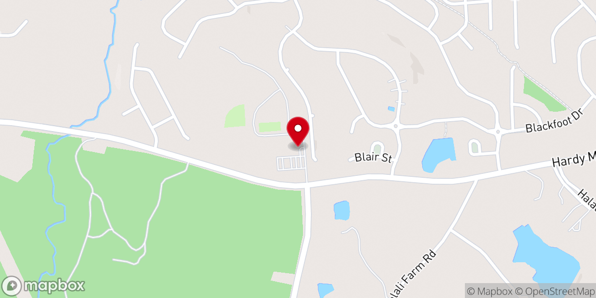Map showing location of Grace Baptist Church