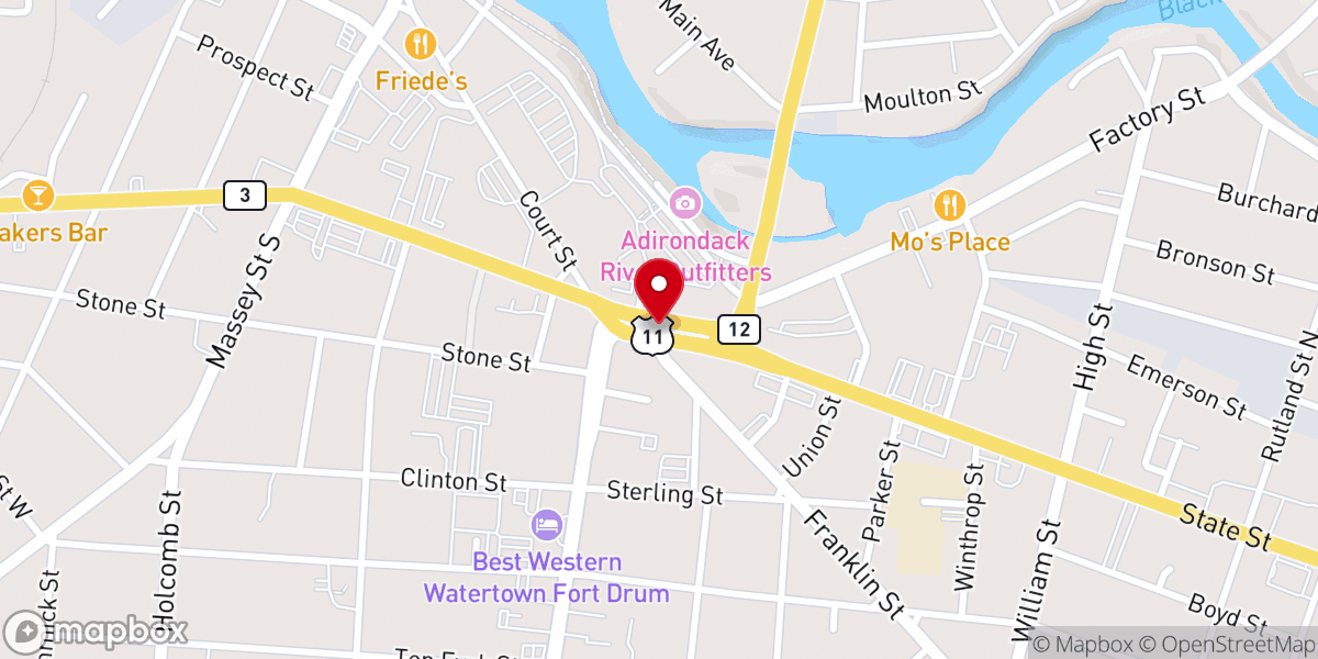 Map showing location of Public Square