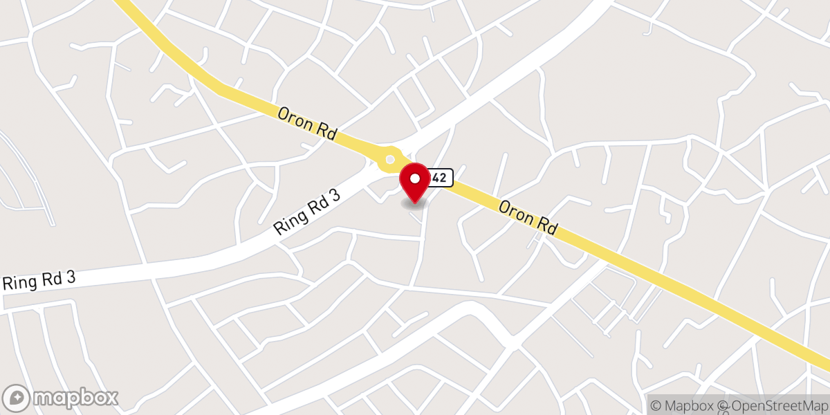 Map showing location of Living Faith Church, Mbiabong